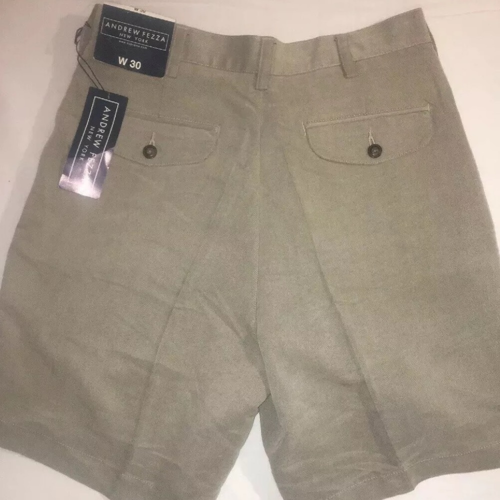 Andrew Fezza Mens Size 30 Sand Tan Hemp Shorts NWT